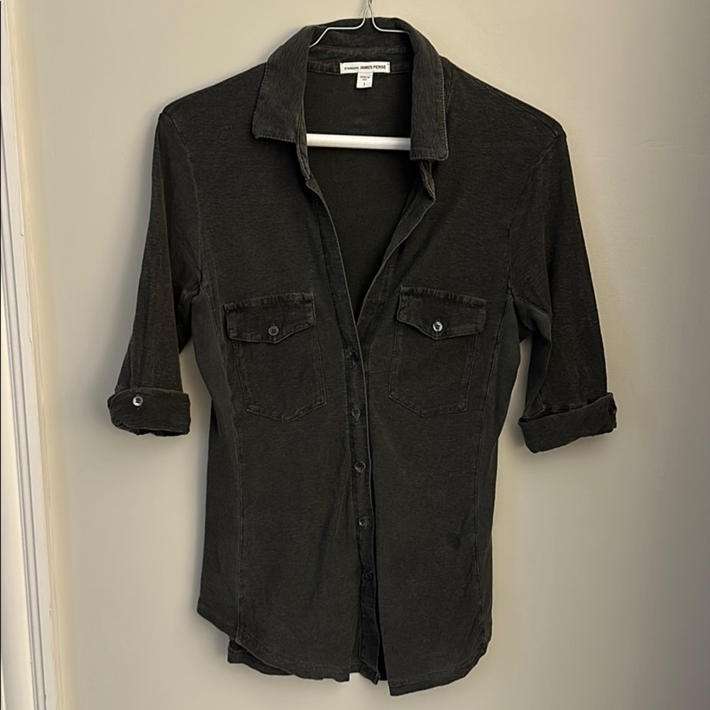 James Perse button up polo